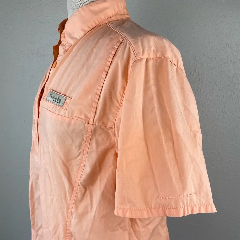 Columbia PFG Vented Button Down Shirt Size L EUC